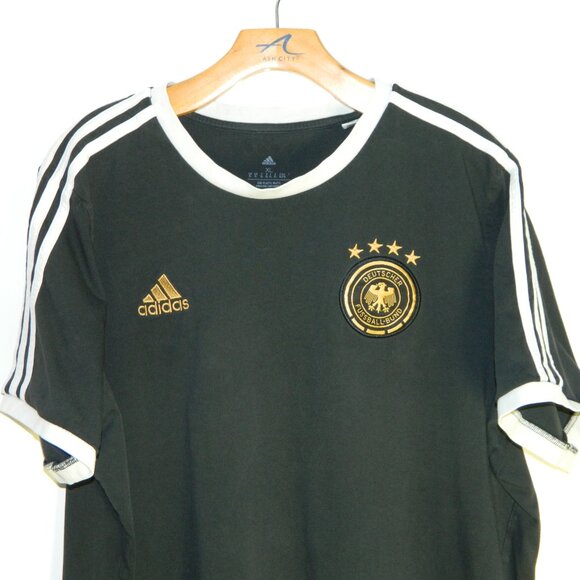 Adidas Men’s Black Soccer T-Shirt for “Deutscher Fussball-Bund” Size XL - Picture 3 of 15
